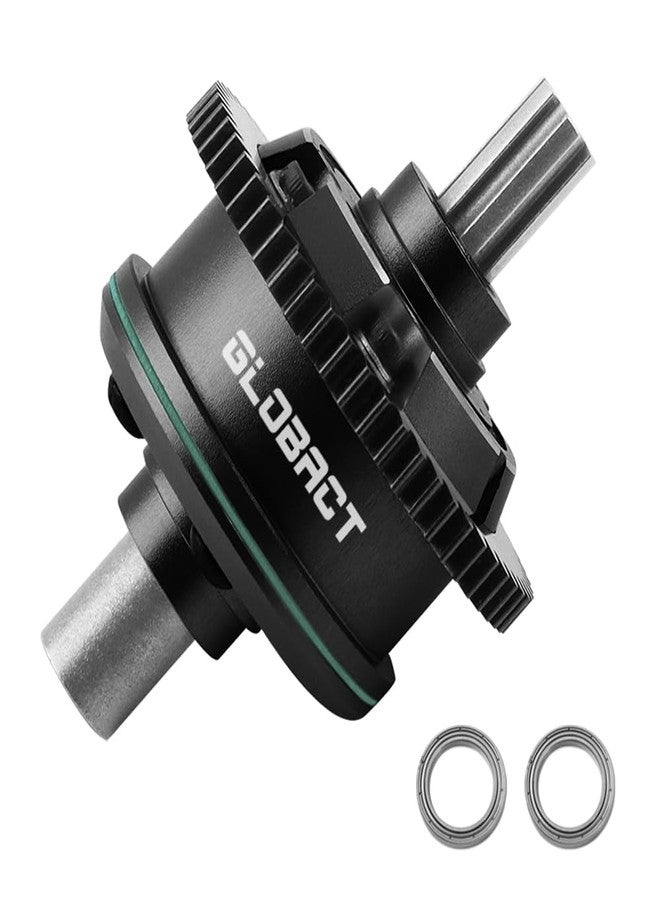 GLOBACT ترس تفاضلي مركزي من الفولاذ من GLOBACT 57T 0.8Mod لسيارات Arrma 1/10 KRATON Outcast 4S 1/8 Mojave 4S RC قطع غيار للترقية بديلة لـ ARA311165 (أسود) - Image 1
